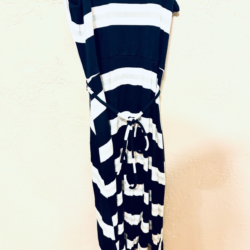 41 Hawthorn Striped Sleeveless Dress size Large EUC - Picture 4 of 6